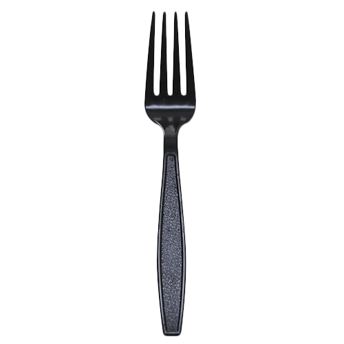 Karat PS Heavy Weight Forks Bulk Box - Black - 1,000 ct - CustomPaperCup.com