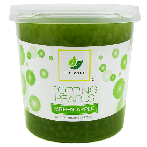 Tea Zone Green Apple Popping Pearls (7 lbs) - CustomPaperCup.com