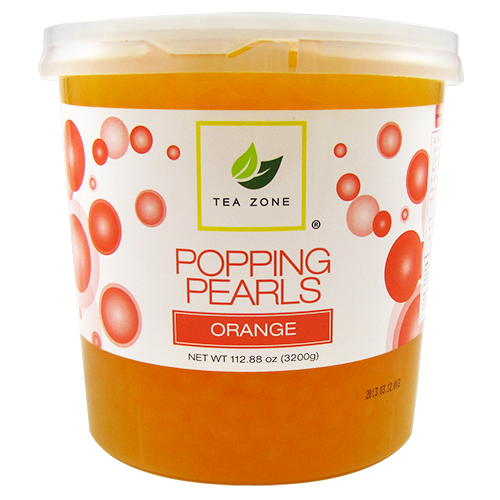 Tea Zone Orange Popping Pearls (7 lbs) - CustomPaperCup.com