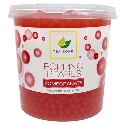 Tea Zone Pomegranate Popping Pearls (7 lbs) - CustomPaperCup.com