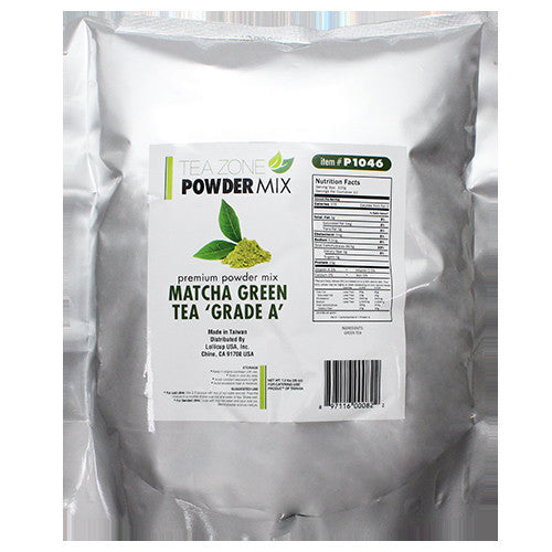 Tea Zone Matcha Green Tea (Grade A) Powder (2.2 lbs) - CustomPaperCup.com Branded Restaurant Supplies