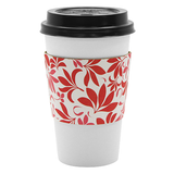 Traditional Cup Jackets - Fleur Red - 1,000 ct - CustomPaperCup.com