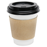 8oz Traditional Cup Jackets - Kraft - 1,000 ct - CustomPaperCup.com