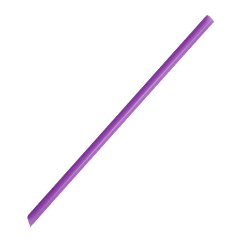 7.75'' Giant Straws (8mm) Poly Wrapped - Purple - 5,000 ct - CustomPaperCup.com