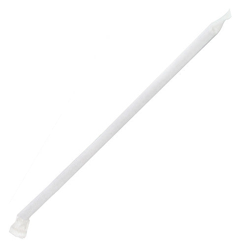7.75'' Jumbo Straws (5mm) Paper Wrapped - Clear - 2,000 ct - CustomPaperCup.com