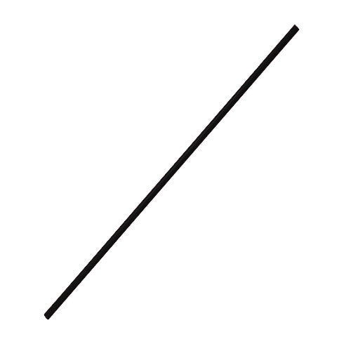 7.5'' Stir Straws (3mm) - Black - 5,000 ct - CustomPaperCup.com