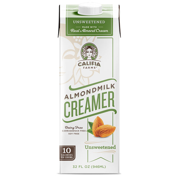 Califia Farms Almond Milk Creamer - Unsweetened (32oz) - CustomPaperCup.com Branded Restaurant Supplies