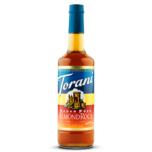 Torani Sugar Free Almond Roca Syrup (750 mL) - CustomPaperCup.com Branded Restaurant Supplies