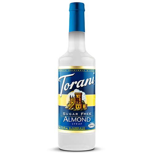 Torani Sugar Free Almond Syrup (750 mL) - CustomPaperCup.com Branded Restaurant Supplies
