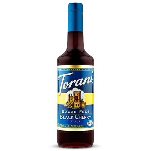 Torani Sugar Free Black Cherry Syrup (750 mL) - CustomPaperCup.com Branded Restaurant Supplies