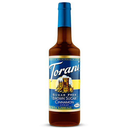 Torani Sugar Free Brown Sugar Cinnamon Syrup (750 mL) - CustomPaperCup.com Branded Restaurant Supplies