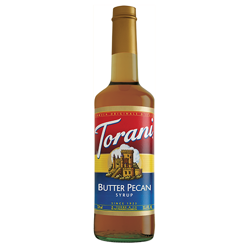 Torani Butter Pecan Syrup (750 mL) - CustomPaperCup.com Branded Restaurant Supplies