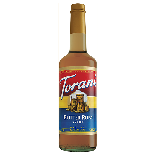Torani Butter Rum Syrup (750 mL) - CustomPaperCup.com Branded Restaurant Supplies