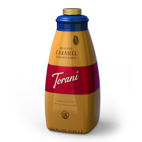 Torani Sugar Free Caramel Sauce (64oz) - CustomPaperCup.com Branded Restaurant Supplies