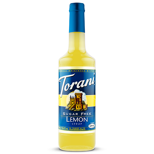 Torani Sugar Free Lemon Syrup (750 mL) - CustomPaperCup.com Branded Restaurant Supplies