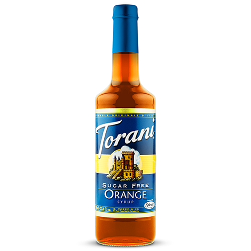 Torani Sugar Free Orange Syrup (750 mL) - CustomPaperCup.com Branded Restaurant Supplies