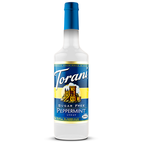 Torani Sugar Free Peppermint Syrup (750 mL) - CustomPaperCup.com Branded Restaurant Supplies