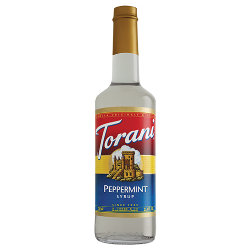 Torani Peppermint Syrup (750 mL) - CustomPaperCup.com Branded Restaurant Supplies