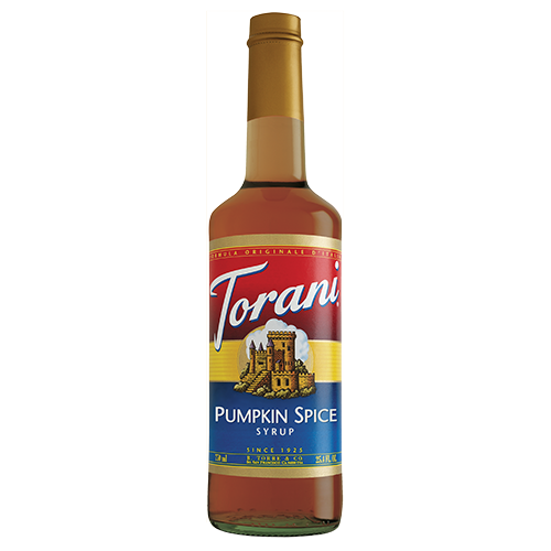 Torani Pumpkin Spice Syrup (750 mL) - CustomPaperCup.com Branded Restaurant Supplies