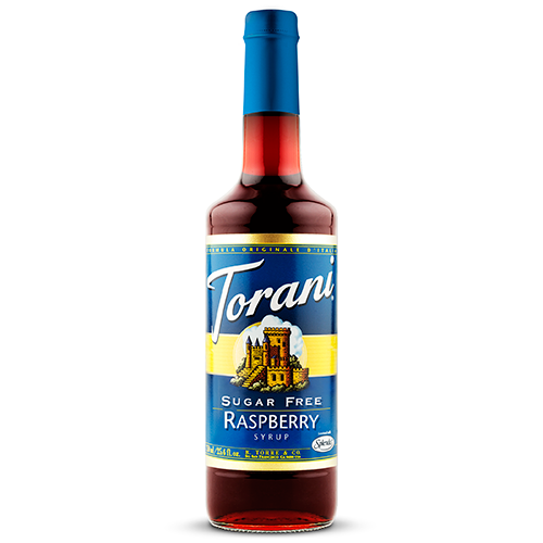 Torani Sugar Free Raspberry Syrup (750 mL) - CustomPaperCup.com Branded Restaurant Supplies