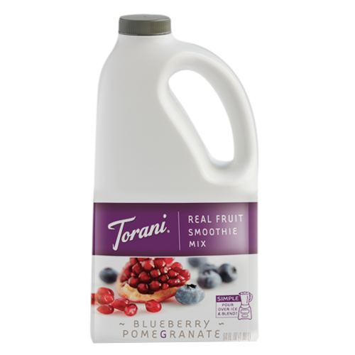 Torani Blueberry Pomegranate Real Fruit Smoothie Mix (64 oz) - CustomPaperCup.com Branded Restaurant Supplies