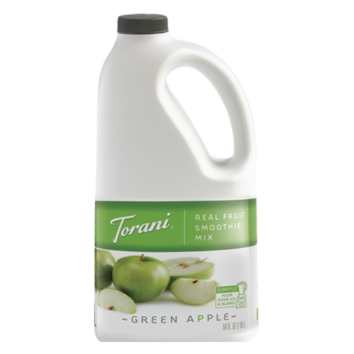 Torani Green Apple Real Fruit Smoothie Mix (64oz) - CustomPaperCup.com Branded Restaurant Supplies