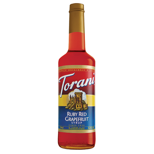 Torani Ruby Red Grapefruit Syrup (750 mL) - CustomPaperCup.com Branded Restaurant Supplies