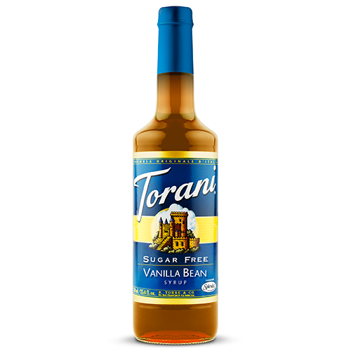 Torani Sugar Free Vanilla Bean Syrup (750 mL) - CustomPaperCup.com Branded Restaurant Supplies