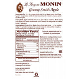Monin Granny Smith Apple Syrup (750mL) - CustomPaperCup.com Branded Restaurant Supplies