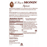 Monin Apricot Syrup (750mL) - CustomPaperCup.com Branded Restaurant Supplies