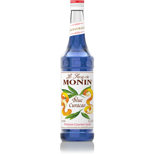 Monin Blue Curacao Syrup (750mL) - CustomPaperCup.com Branded Restaurant Supplies