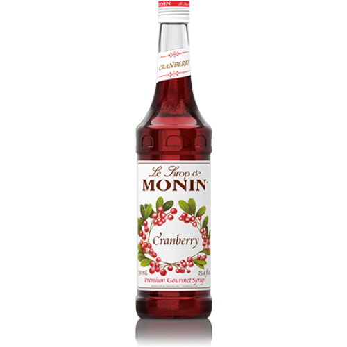 Monin Cranberry Syrup (750mL) - CustomPaperCup.com Branded Restaurant Supplies