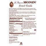 Monin French Vanilla Syrup (750mL) - CustomPaperCup.com Branded Restaurant Supplies