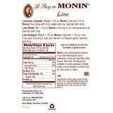 Monin Lime Syrup (750mL) - CustomPaperCup.com Branded Restaurant Supplies