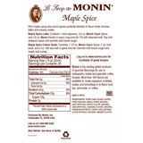 Monin Maple Spice Syrup (750mL) - CustomPaperCup.com Branded Restaurant Supplies