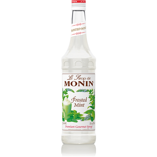 Monin Frosted Mint Syrup (750mL) - CustomPaperCup.com Branded Restaurant Supplies