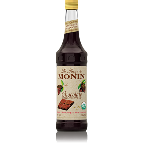 Monin Chocolate Organic Syrup (750mL) - CustomPaperCup.com Branded Restaurant Supplies
