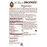 Monin Peppermint Syrup (750mL) - CustomPaperCup.com Branded Restaurant Supplies