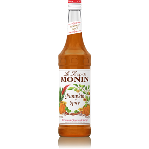 Monin Pumpkin Spice Syrup (750mL) - CustomPaperCup.com Branded Restaurant Supplies