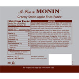 Monin Granny Smith Apple Fruit Purée (1L) - CustomPaperCup.com Branded Restaurant Supplies
