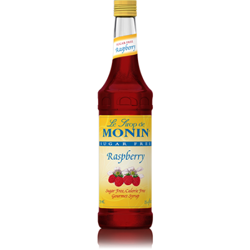 Monin Sugar Free Raspberry Syrup (750mL) - CustomPaperCup.com Branded Restaurant Supplies