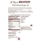 Monin Old Fashion Ginger Ale Syrup (1L) - CustomPaperCup.com Branded Restaurant Supplies