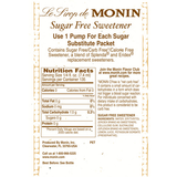 Monin Sugar Free Sweetener Syrup (1L) - CustomPaperCup.com Branded Restaurant Supplies