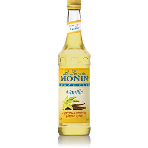 Monin Sugar Free Vanilla Syrup (750mL) - CustomPaperCup.com Branded Restaurant Supplies