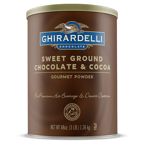 Ghirardelli Sweet Ground Chocolate & Cocoa Powder (3 lbs) - CustomPaperCup.com Branded Restaurant Supplies