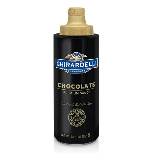 Ghirardelli Chocolate Flavored Sauce Squeeze Bottle (16oz) - CustomPaperCup.com Branded Restaurant Supplies