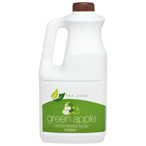 Tea Zone Green Apple Syrup (64oz) - CustomPaperCup.com Branded Restaurant Supplies