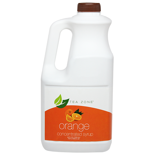 Tea Zone Orange Syrup (64oz) - CustomPaperCup.com Branded Restaurant Supplies
