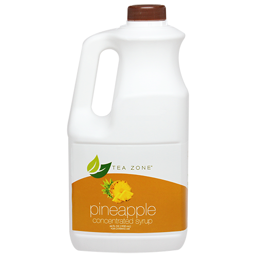 Tea Zone Pineapple Syrup (64oz) - CustomPaperCup.com Branded Restaurant Supplies