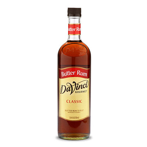DaVinci Classic Butter Rum Syrup (750mL) - CustomPaperCup.com Branded Restaurant Supplies